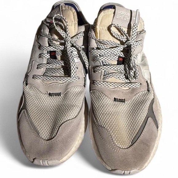 Adidas 3M Scotchlite Reflective Gray and Cream Sneakers - Picture 2 of 5